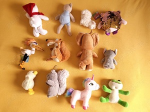 Set de 12 plusuri   jucarii cu diverse personaje