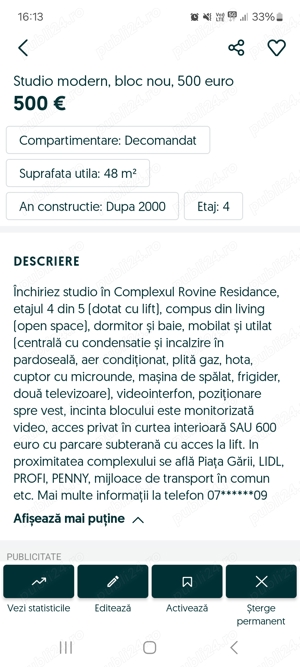 Studio modern, bloc nou 500 euro - imagine 6