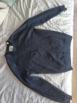 Kronstadt Men's Navy Blue 100% Merino Wool Knit Long Sleeve - imagine 4