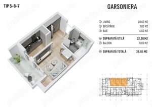 Garsoniera decomandata, Metrou Berceni, Bloc Nou 2025 - imagine 2