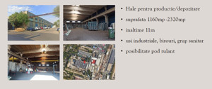 Hale pentru productie si  spatii de depozitare cu suprafete intre 50 si 2300 mp - imagine 3