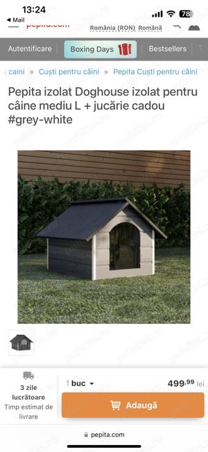 Vand casuta caini,nouă