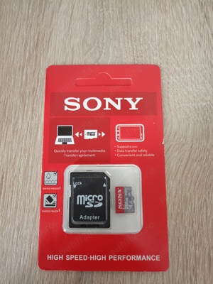 Vând card micro SD Sony de 256 GB,nou nouț la cutie, produs de calitate. - imagine 2