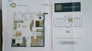 Apartament nou/ 2 Camere/ Parter cu balcon/ Concept 9 - imagine 10