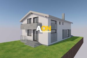 Casa la rosu, P+1, 300 mp teren, cu utilitati, Lancram - imagine 2