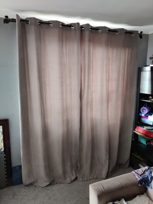 Draperii gri 5 bucăți  - imagine 2