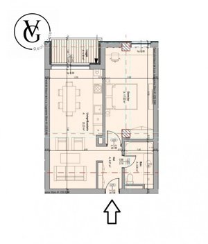 Apartament 2 camere | bucatarie open space | Tomis Plus - imagine 6