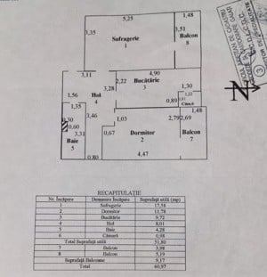    64.000 euro, apartament 2 camere, 61mp, Micro18, etaj intermediar  - imagine 5