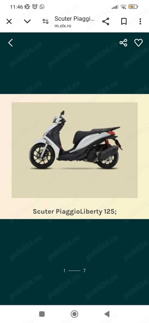 Scuter Piaggio Lyberti 125 - imagine 2