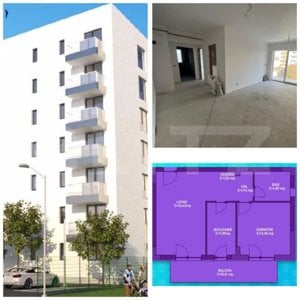 Apartament 2 camere decomandat, 66 mp, in ansamblu rezidential, zona Cornitoiu