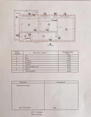 Apartament 2 camere, parter inalt cu balcon mare si boxa, zona Unic