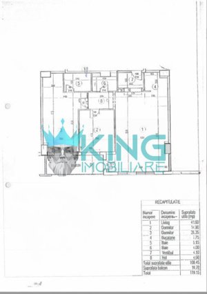 Nordului-Herastrau| 3 Camere| 120 mp| Parcare subteran - imagine 10