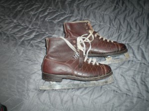 Patine de gheata din piele - imagine 2