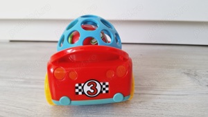 Jucarie zornaitoare - Zola - Masinuta cu bila, 8x12x8 cm - imagine 3