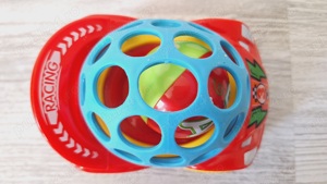 Jucarie zornaitoare - Zola - Masinuta cu bila, 8x12x8 cm - imagine 4