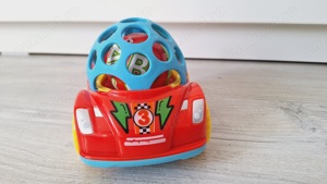 Jucarie zornaitoare - Zola - Masinuta cu bila, 8x12x8 cm - imagine 2