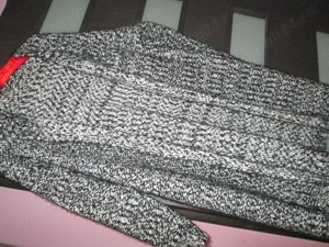 cardigan alb negru calduros 44 L