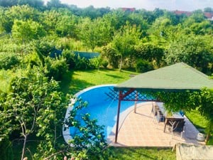 Proprietar vand casa individuala P+M cu garaj, piscina, carport, gradina in sat Urseni jud Timis - imagine 2