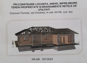 Teren de vânzare în Chicerea Tomești cu autorizație și proiect - imagine 6