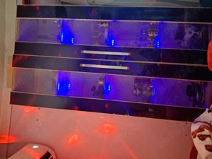 Vitrina suspendata din sticla cu lumini. - imagine 2