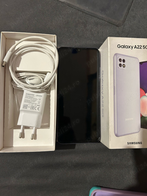 Telefon mobil Samsung Galaxy A22, Dual SIM, 64GB, 5G, Light Violet - imagine 3