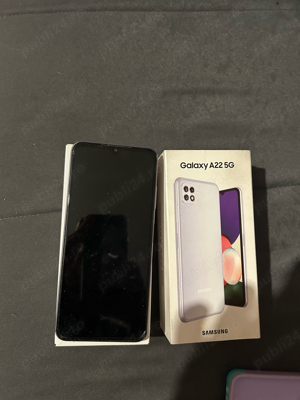 Telefon mobil Samsung Galaxy A22, Dual SIM, 64GB, 5G, Light Violet - imagine 2