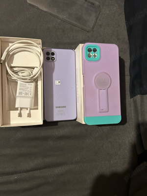 Telefon mobil Samsung Galaxy A22, Dual SIM, 64GB, 5G, Light Violet - imagine 4