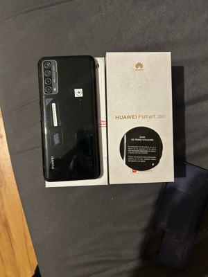 Telefon mobil Huawei P Smart (2021), Dual SIM, 128GB, 4G, Midnight Black - imagine 3