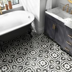 Gresie   faianta Cementina Black & White 20x20 cm fabricata in Italia