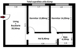 B-dul. Mamaia Lake View – 3 camere finisat total COMISION 0% - imagine 2