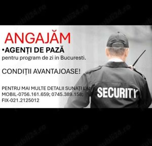 Angajez agenti de paza