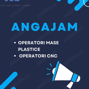 Operatori CNC si Operatori productie mase plastice 