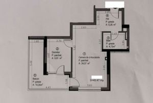 Apartament 2 camere cu CF, bloc nou, terasa, parcare, Soporului - imagine 2