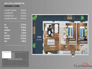 PENTHOUSE 117 mp utili, EXPRESS Residence, BLOC NOU, str Cotesti - imagine 7