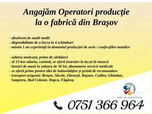 Angajăm Operatori producție