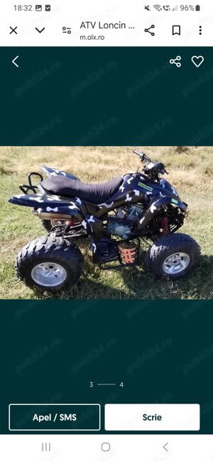 Atv Loncin 250cc,stare buna de functionare