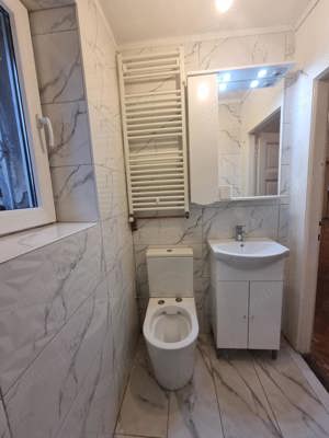 Lavoar chiuveta baie 49x40cm cu masca si dulap cu oglinda, iluminare, priza - imagine 2