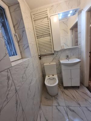 Lavoar chiuveta baie 49x40cm cu masca si dulap cu oglinda, iluminare, priza - imagine 4