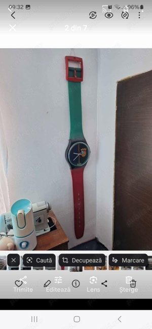 Ceas vintage swatch  ,rar de perete  - imagine 3