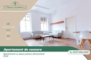 Apartament cu doua camere, zona ultracentrala, Arad