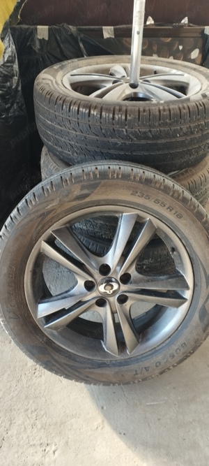 Vând jante aliaj echipate cu anvelope de vara 235/55/R18, jantele au 18x6,5J ET-43 - imagine 3