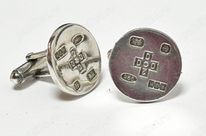 butoni vintage din argint 925 - imagine 2