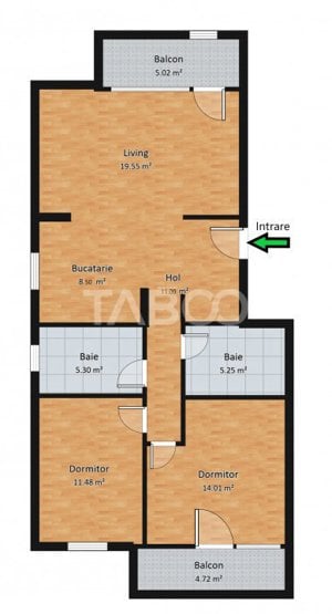 Apartament la etajul 1 cu 3 camere decomandate zona Selimbar din Sibiu - imagine 4