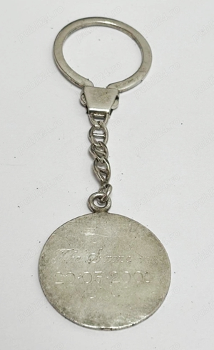 breloc vintage din argint 925 cu placuta pentru personalizare