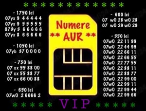 Numar Aur Gold Vip Numere Vodafone Cartele