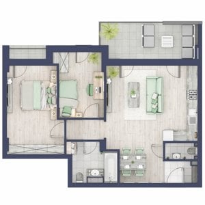 Apartament cu 3 camere decomandat - imagine 6