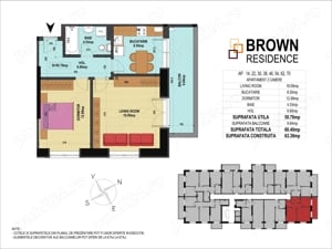 Apartament 2 camere decomandat, etaj intermediar,Brown Residence- Drumul Jilavei Aparatorii Patriei. - imagine 12