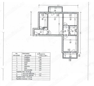 Baraolt - Anotimpului 3 camere etaj 2 semidecomndat