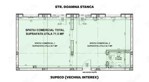 Spatiu Comercial cu Vitrina, Open Space, 71.5 mp cu vitrine pe Str. Doamna Stanca - imagine 10