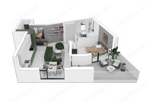 Apartamente moderne și penthouse de lux cu 2 si 3 camere - imagine 2